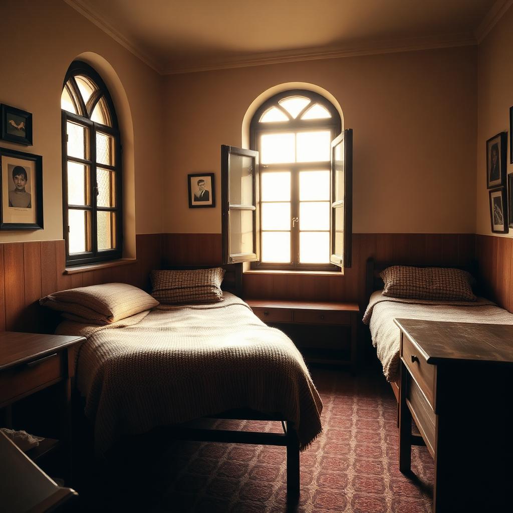 Twin dormitory room